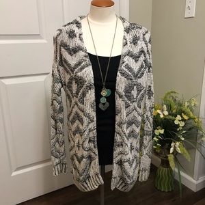 H&M Divided Black and White Cardigan XS